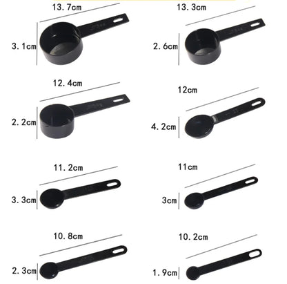 5/10pcs Kitchen Measuring Spoon & Cup Set — Baking Flour Sugar Teaspoon Scoop Tools