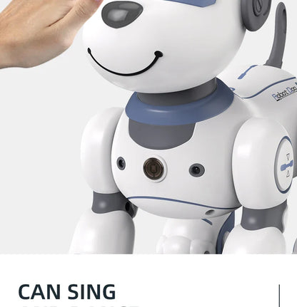 2-in-1 Intelligent Remote Control Robot Dog – Programmable Stunt & Voice Command Toy with Touch & Music for Kids