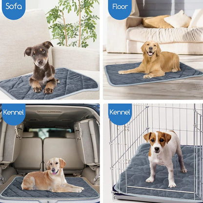 Self-Heating Pet Pad — Extra Warm Thermal Dog & Cat Crate Mat, Washable Anti-Slip Kennel Bed for Small & Medium Pets