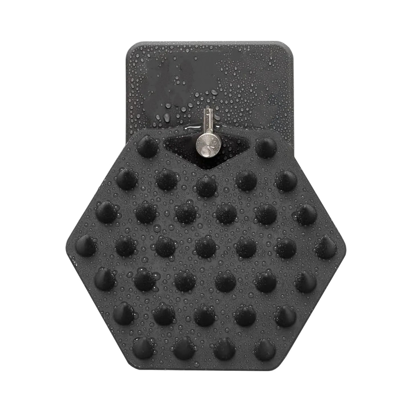 Silicone Scalp & Toilet Scrubber with Hook – Reusable Bathroom Accessory with Non-Slip Grip Holder