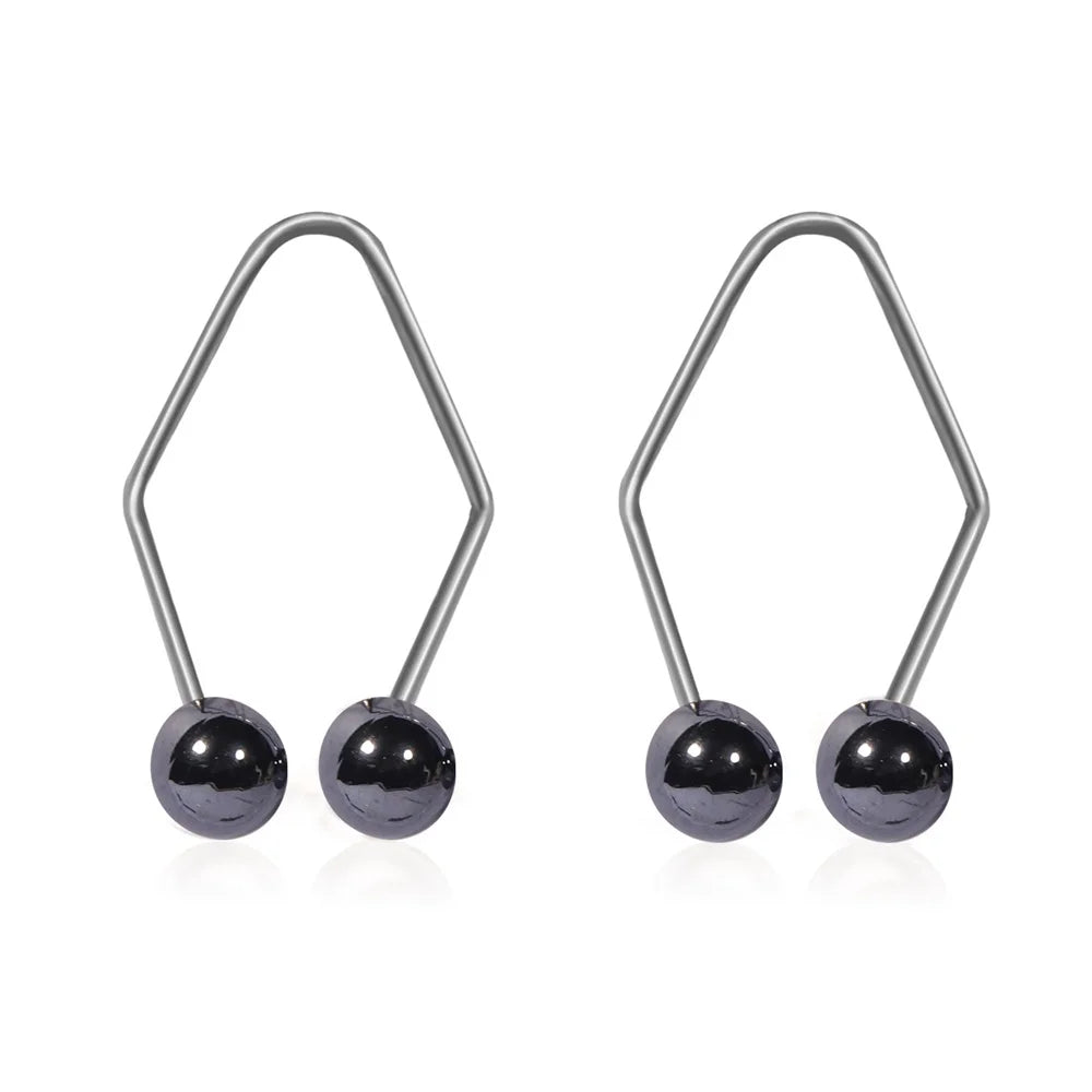2PCS Alloy Dimple Maker – Pearl Facial Beauty Tool for Cheek Dimples, Easy to Wear Trainer Gift