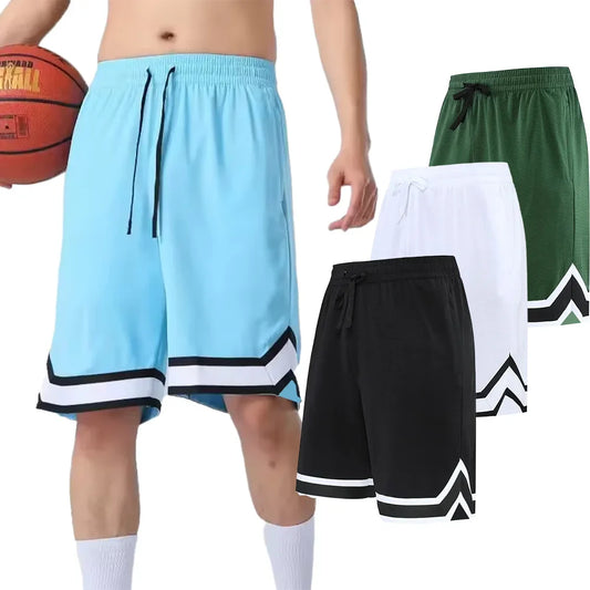 Men’s Summer Running Basketball Shorts – High Quality Elastic Waist Sports Shorts, Lightweight Breathable Training Wear, Multicolor Streetwear Athletic Shorts for Adults