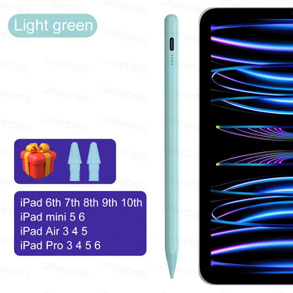2025 iPad Stylus Pen with Palm Rejection — Compatible with iPad Pro, Air, Mini & 5th–13th Gen Models