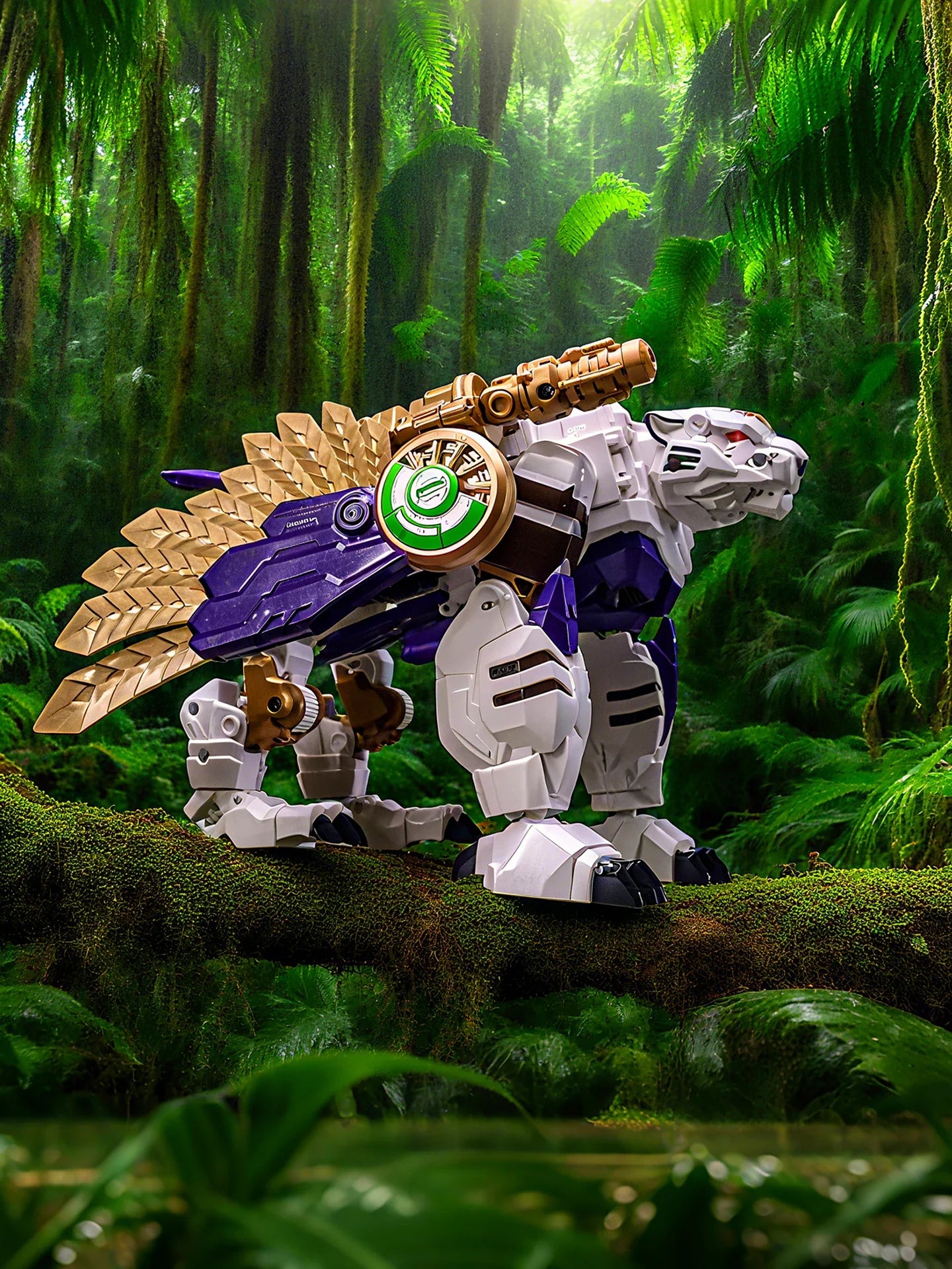 Lijiang Tigerhawk 25.5CM Transformable Action Figure – BW Two Forms Collectible Toy
