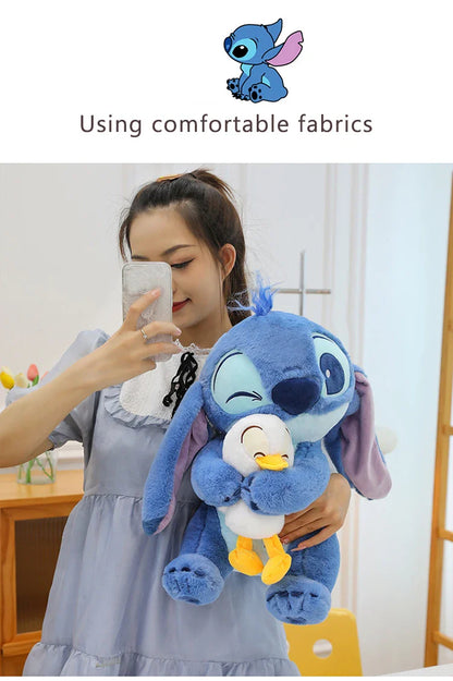 Disney 30cm Lilo & Stitch Plush Toy – Kawaii Stitch & Donald Duck Stuffed Dolls for Kids Christmas Gift