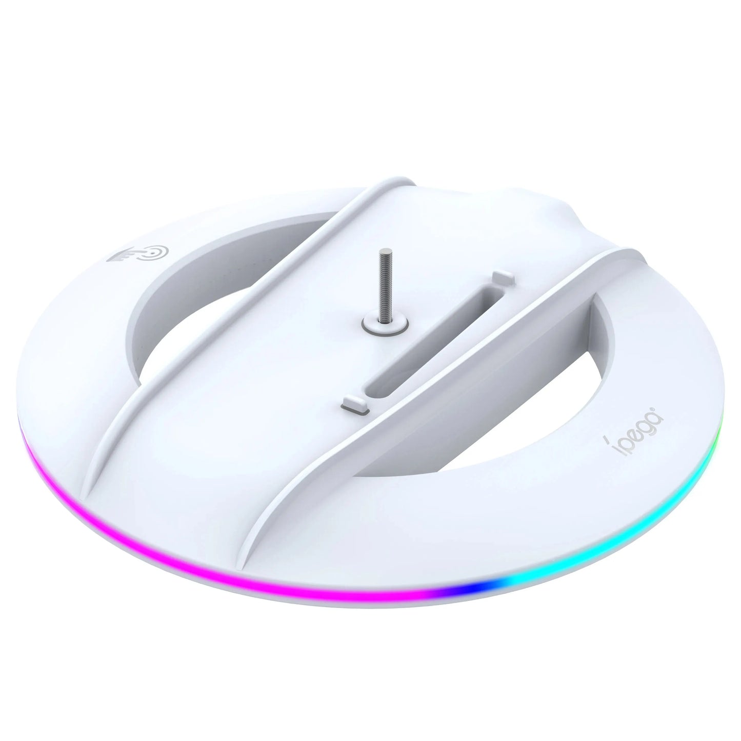 IPEGA Vertical Stand for PS5 Slim Console - RGB Base with 14 Light Modes for Disc and Digital Editions
