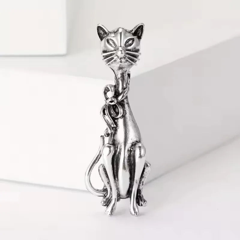 Women's Fashion Cat Brooch Pin - Cute Animal Jewelry Accessory for Clothing, Bags & Stylish Decor