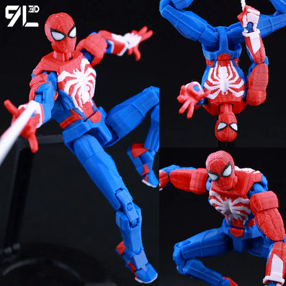 9L3D Lucky13 T13 Action Figures — 3D Printed Deadpool, Wolverine, Batman, Spider-Man & Venom Anime Model Toys, Collectible Gift