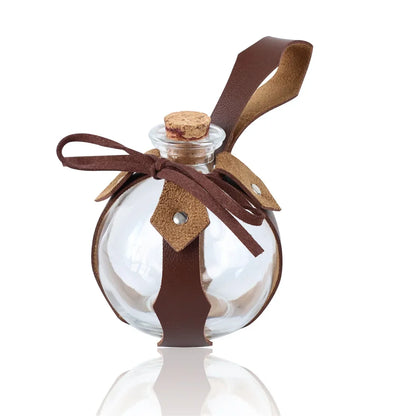 6PCS Medieval Cosplay Belts – Elf Leaf Embossed Leather with Potion Bottle, Viking Halloween