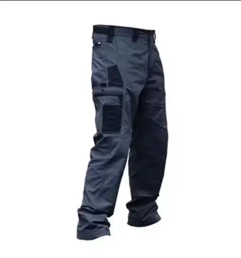 Men's Wear-Resistant Work Pants – Multi-Pocket Straight Cargo Trousers for Outdoor, Tactical, and Casual Wear