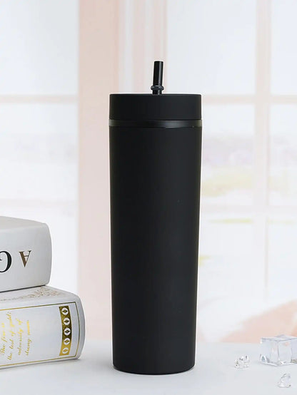 1PC Tumbler Straw Cup with Lids: Double Wall Plastic Drinkware for Fruit Juice - Ideal Gift for Festival Parties