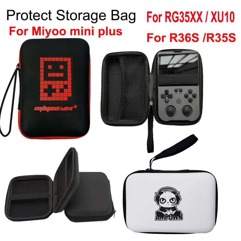 Hard Storage Bag for R36S, GB300, M17 Game Console – Portable Protective Case for Miyoo Mini Plus, RG35XX Plus, Game Accessories