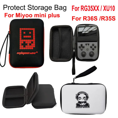 Hard Storage Bag for R36S, GB300, M17 Game Console – Portable Protective Case for Miyoo Mini Plus, RG35XX Plus, Game Accessories
