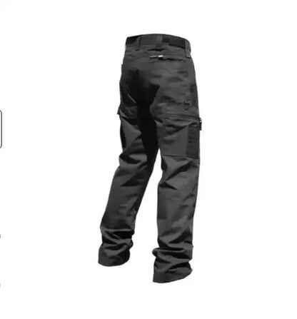 Men's Wear-Resistant Work Pants – Multi-Pocket Straight Cargo Trousers for Outdoor, Tactical, and Casual Wear
