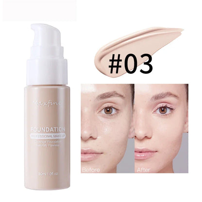 Liquid Foundation Concealer – Waterproof, Sweat-Resistant Professional Makeup Cosmetics