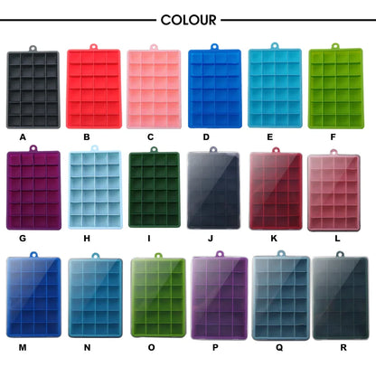 24-Hole Silicone Ice Tray — Square Mold for Ice, Food, Cheese, Jelly, with or without Lid