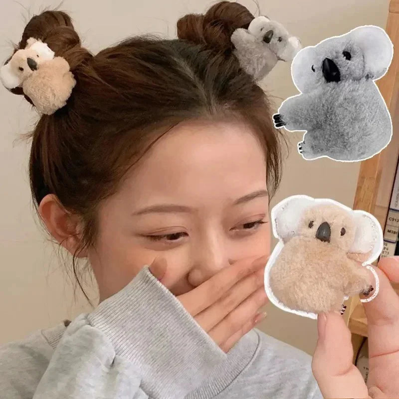 Koala Bear Hair Clips – Animal Hair Claw Clip & Barrettes for Cute Hair Decoration and Accessories