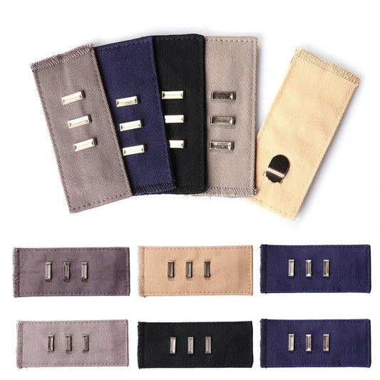 Pant Extender Belt: Adjustable Waistband Button with Hooks for Jeans, Skirts, and Maternity Wear