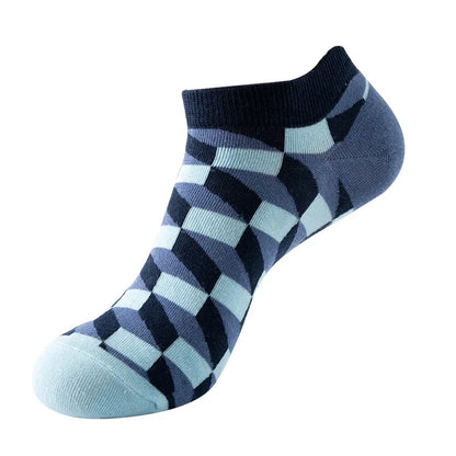 Combed Cotton Ankle Socks for Men & Women - Funny Beer, Fruit & Food Novelty Low Cut Socks (EU 38-43)