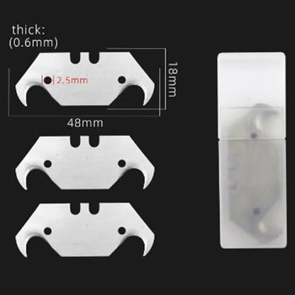 Hook Knife Blade for Dolphin Acrylic Board – PVC Plastic Floor Construction Tool for Cutting Horn Carpet Steel