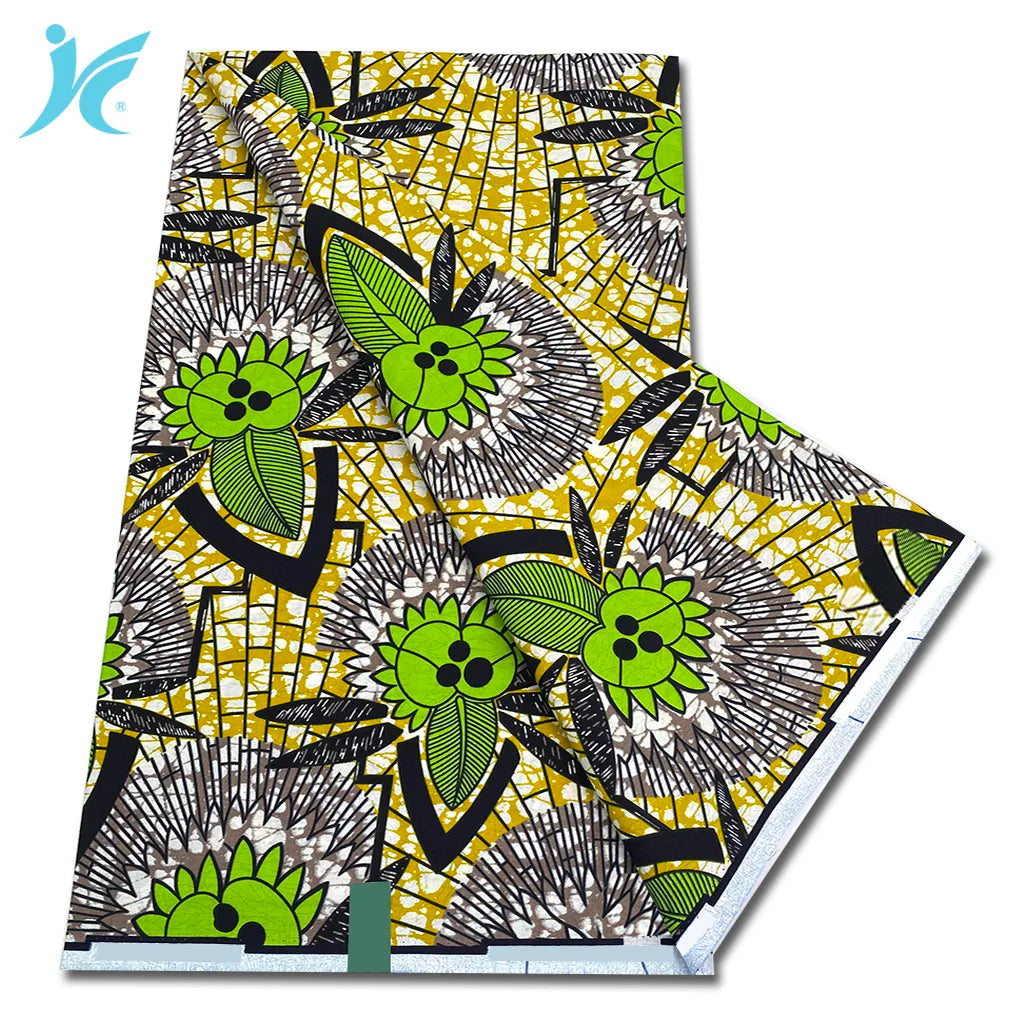 African Real Wax Print Fabric - 100% Cotton Ankara Sewing Material Wholesale Quality