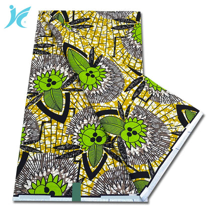 African Real Wax Print Fabric - 100% Cotton Ankara Sewing Material Wholesale Quality