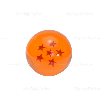 7.6cm Dragon Ball Anime Figure — 1-7 Star Orange Resin Crystal Globe, Large Desktop Ornament, Toy Collection Gift