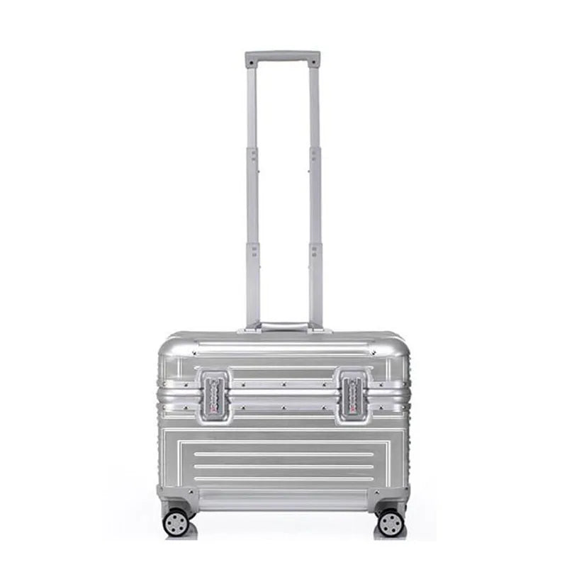 Carrylove 18" Aluminum Camera Trolley Suitcase — Spinner Pilot Luggage Bag for Photography, Rolling Wheels