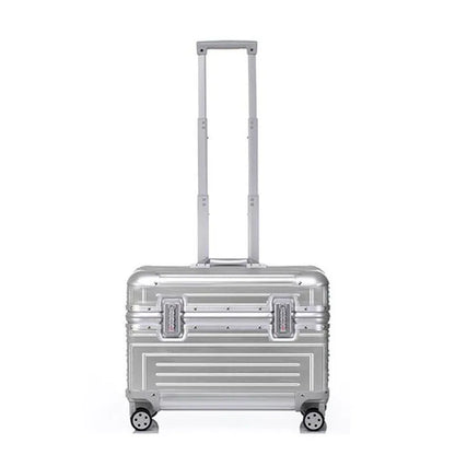 Carrylove 18" Aluminum Camera Trolley Suitcase — Spinner Pilot Luggage Bag for Photography, Rolling Wheels