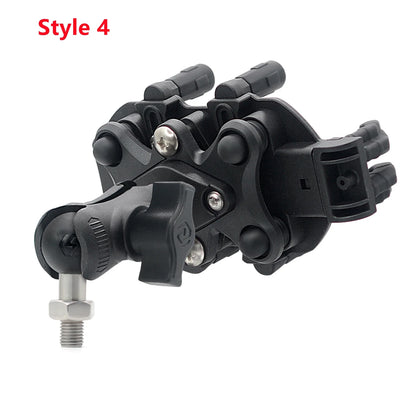 Aluminum Motorcycle Handlebar Phone Holder – Anti-Vibration Navigation & Mirror Mount Stand