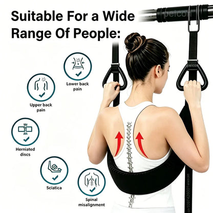 Spinal Stretch Suspension Belt - Lumbar Traction Waist Support for Horizontal Bar Use