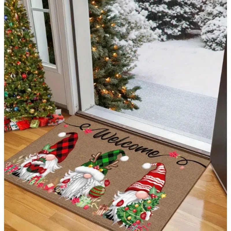 Christmas Dwarf Welcome Door Mat — Festive Holiday Decor & Perfect Christmas Gift for Home Entryways