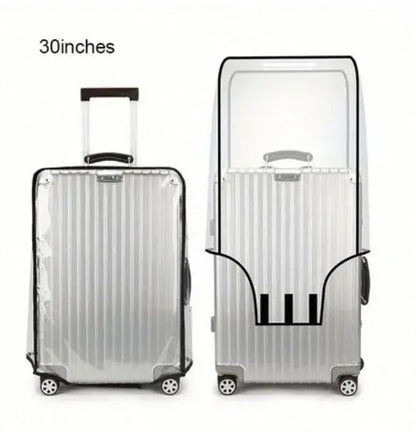 Full Transparent Luggage Cover – Waterproof, Dustproof, Durable PVC Suitcase Protector for Travel