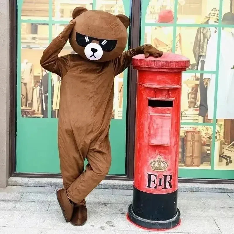 Brown Bear Plush Doll Costume – Festival & Party Wear, Ideal Halloween & Christmas Gift for All Ages