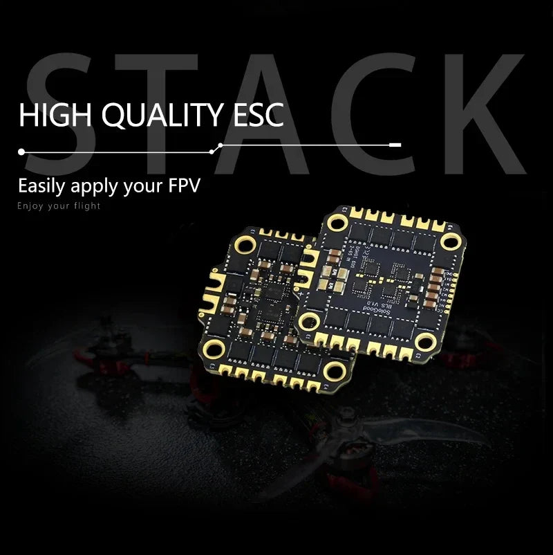 SoloGood F722 Flight Controller & BLHELI_S 60A 4-in-1 ESC Stack – FPV Drone Parts Kit