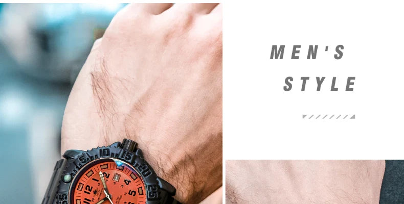 Addies Men's Military Watch - Luminous, Multi-Functional Quartz with Nylon & Steel Strap, Waterproof Outdoor Sports Watch