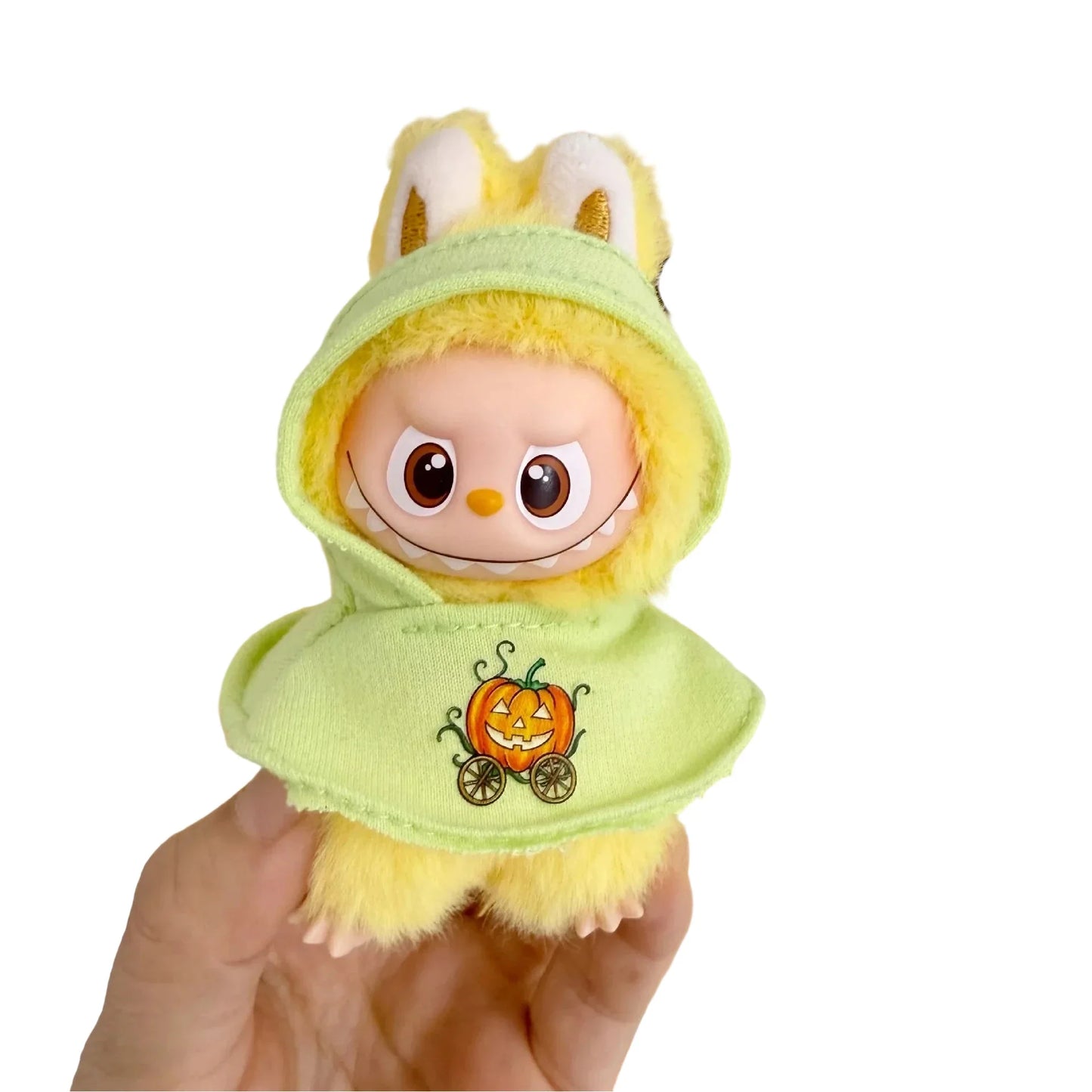 Labubu Halloween Cloak Dress with Hat — 10.5cm V4 The Monsters Pin for Love Series Doll Clothes & Accessories