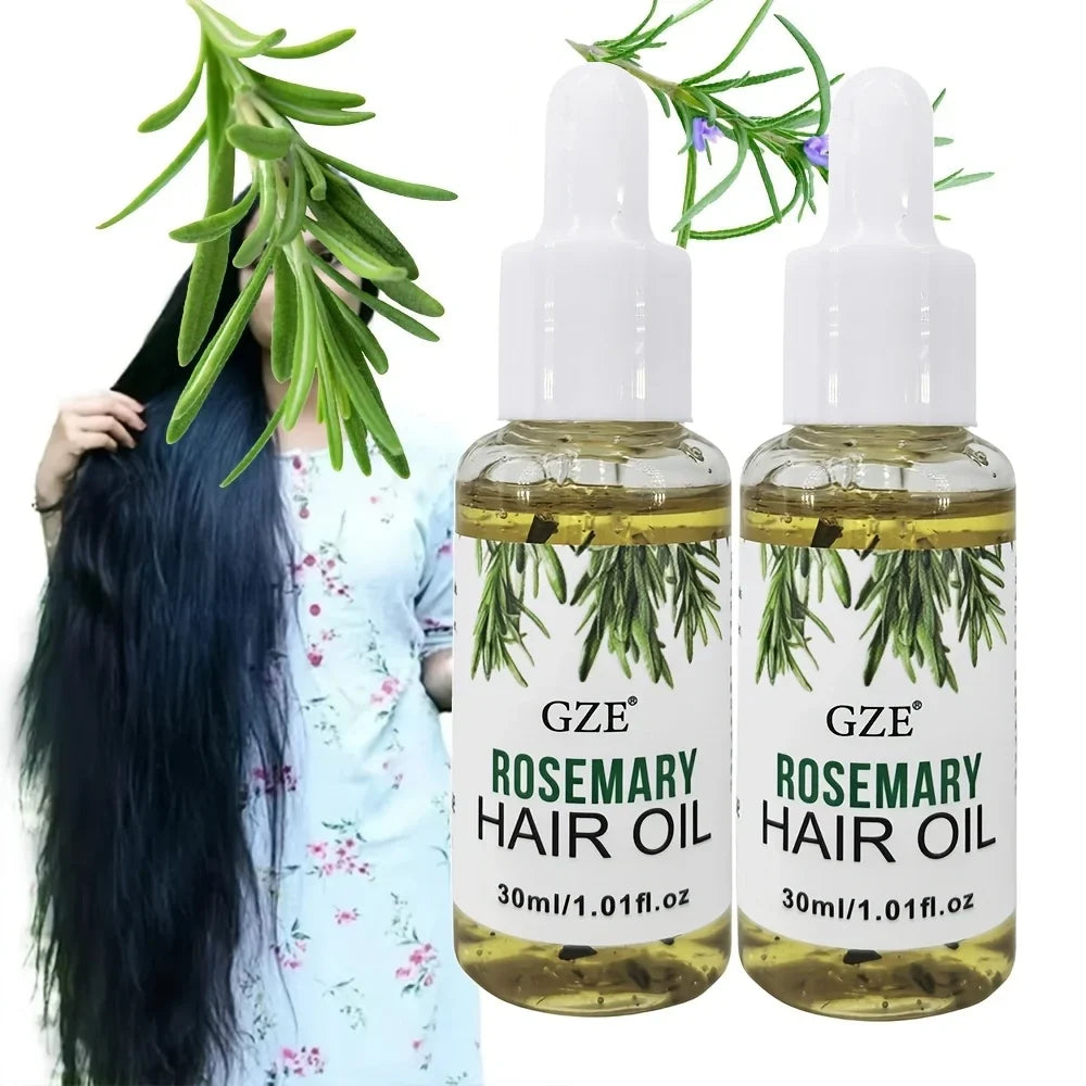 Rosemary Hair & Scalp Oil - Strengthening Treatment for Straight, Wavy & Chemically Treated Hair