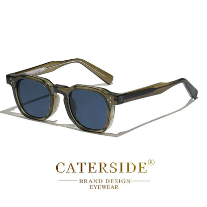 CATERSIDE Small Frame Square Sunglasses - Fashion Unisex Eyewear for Travel, Parties & Business