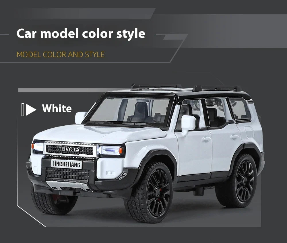 1:32 Toyota Prado Land Cruiser Alloy Diecast Model Car – Off-Road Toy for Kids & Collectible Gift