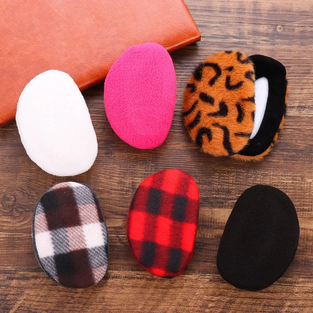 Winter Fleece Ear Cover Bandless Earmuffs for Men, Women, and Kids - Soft Thick Windproof Ear Warmers for Ear Protection