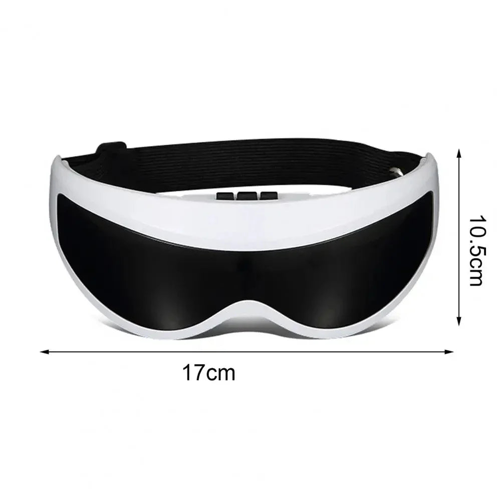 Electric Wireless Eye Massager Mask – Migraine Relief, Vision Improvement & Forehead Vibration Eye Care Glasses