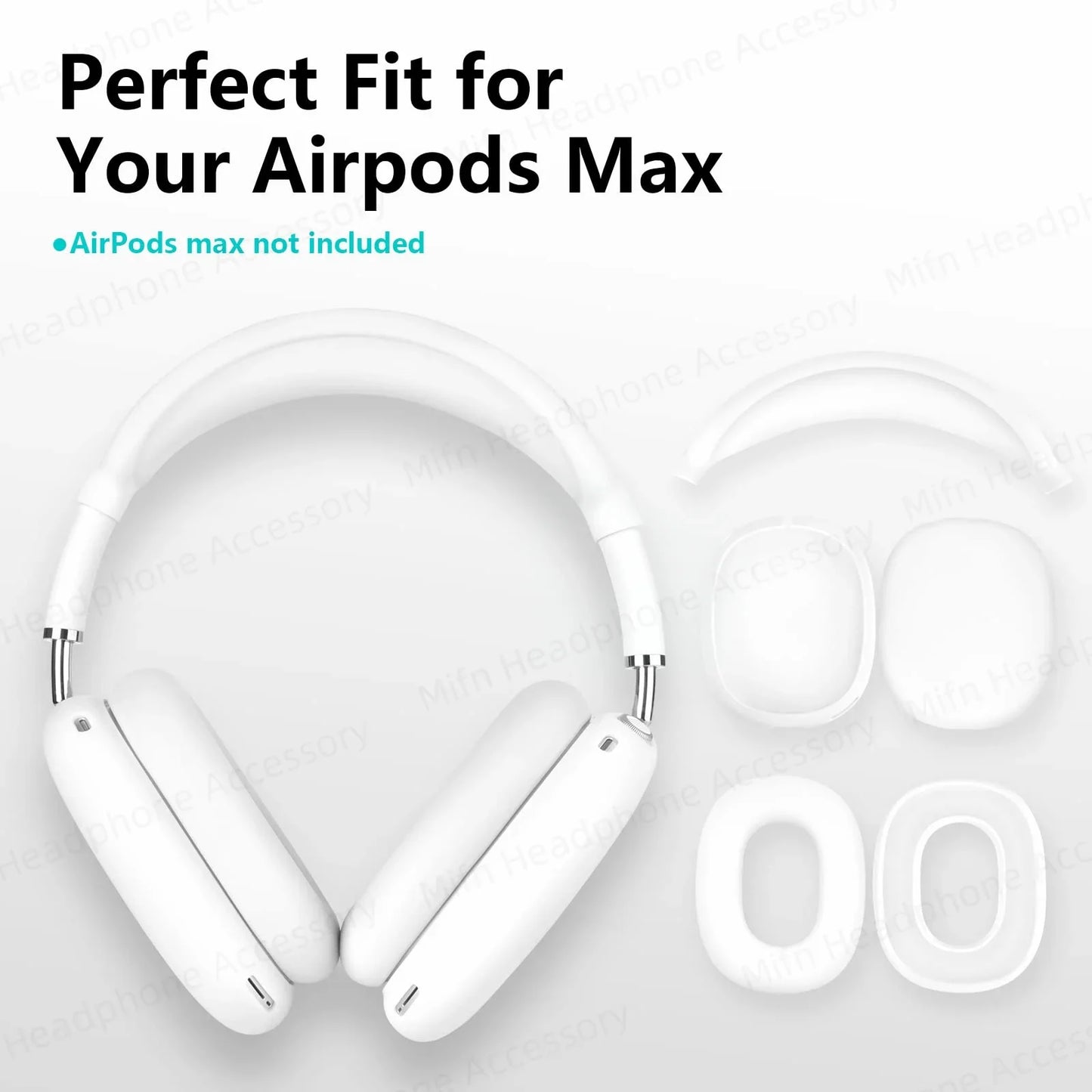 Silicone Protective Case for AirPods Max 2024 – Ear Protection Earmuff Cover for Headphones