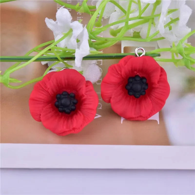 10Pcs Simulation Sunflower Charms 25/30mm for DIY Earrings, Necklace & Jewelry Making Accessories