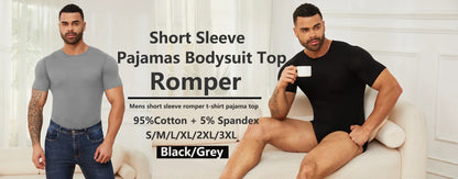 Men’s Sleeveless Bodysuit Shaper — Full Body Compression Undershirt, Tummy Control Slimming Vest Shapewear