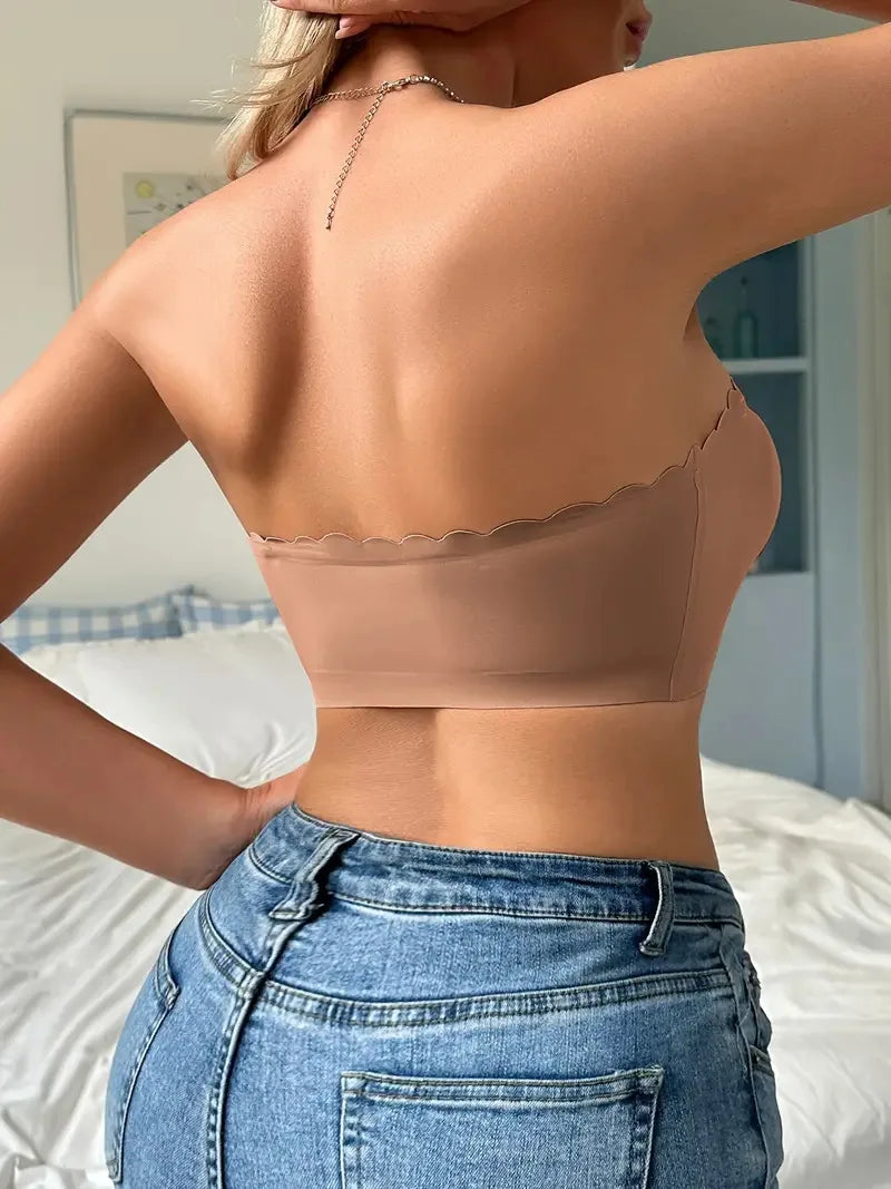 Front Button No-Wire Bra — Smooth, Breathable, Comfortable Underwear, Solid Color, Invisible & Seamless Design