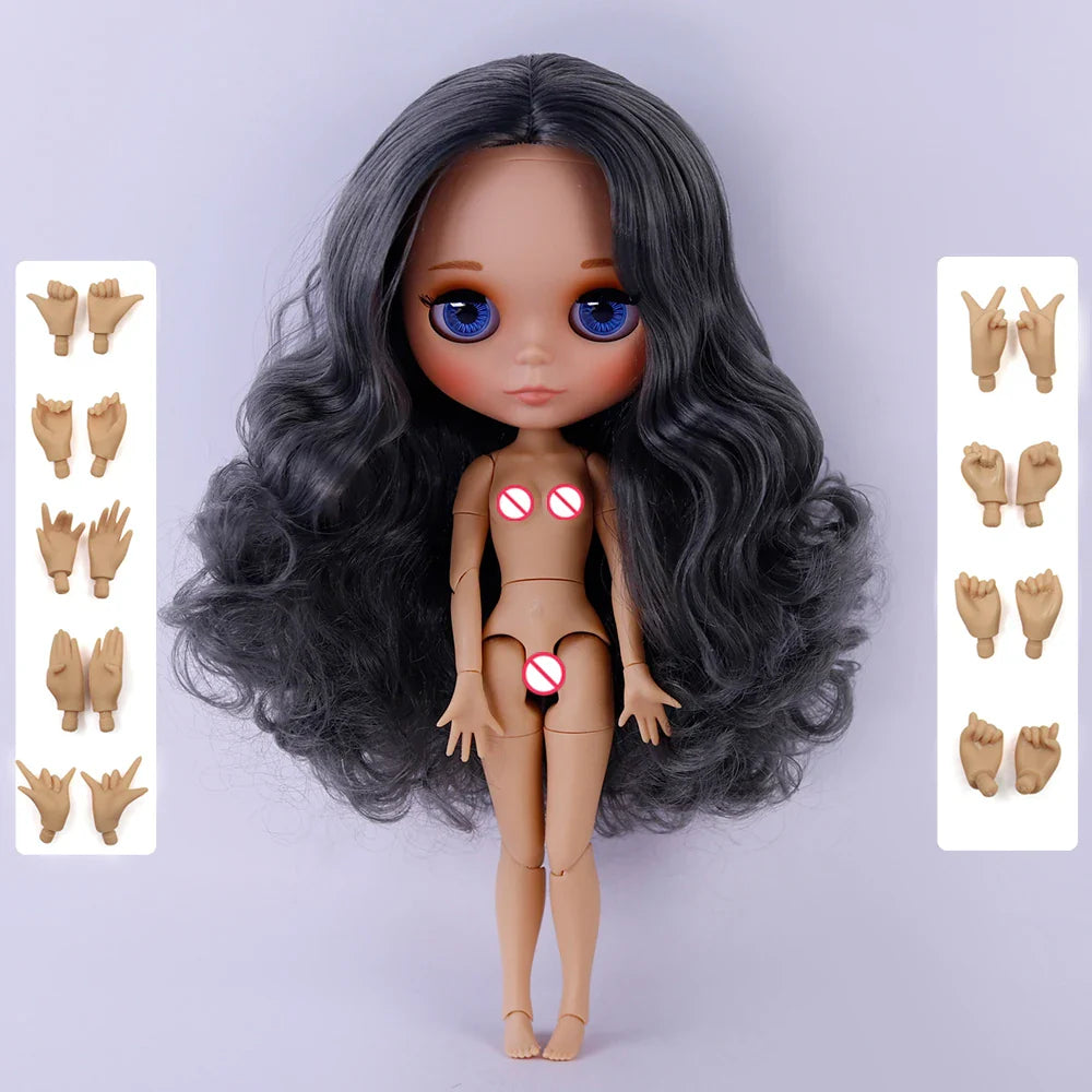 ICY DBS Blyth 1/6 Joint Doll – 30cm Tan Skin Matte Face BJD Girl Doll Toy Gift