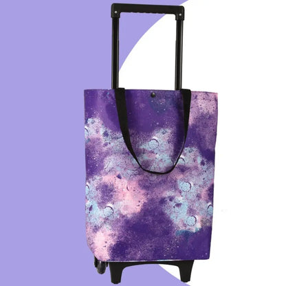 Collapsible Shopping Trolley Bag — Reusable Foldable Grocery Cart with Wheels