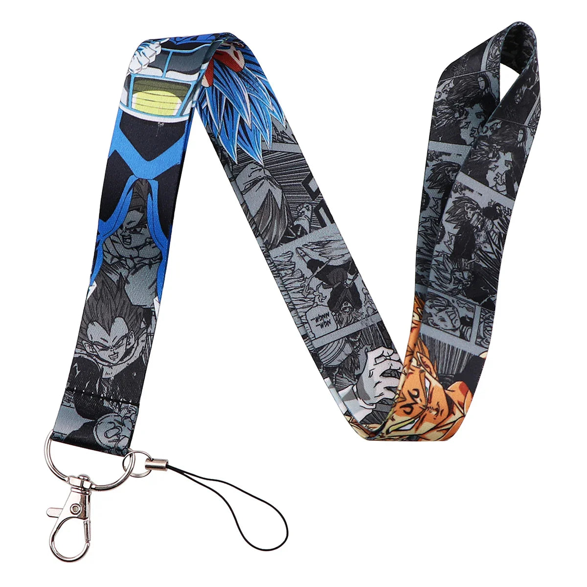 Anime Character Strap Lanyard – Keychain, ID Card Badge Holder, DIY Keyring Accessories for Cosplay Gifts