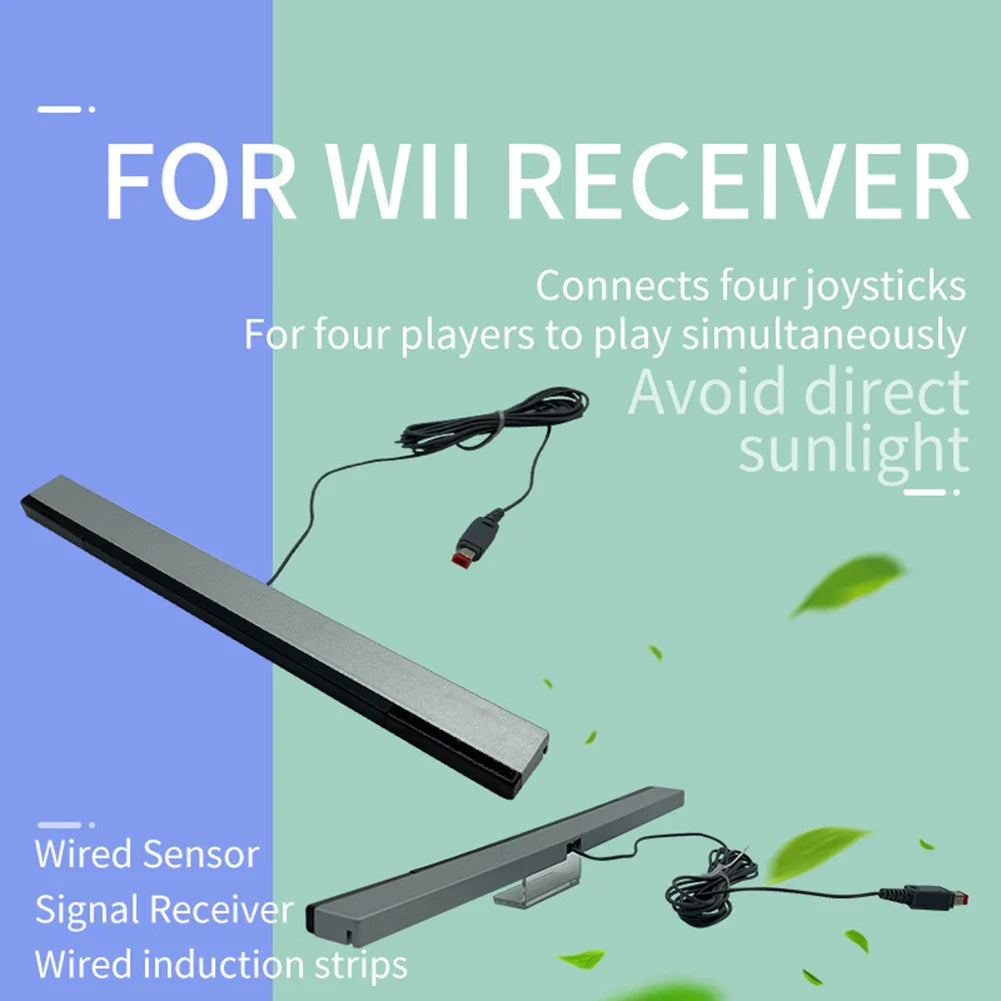 Wired IR Sensor Bar for Nintendo Wii – Motion Receiver with Extension Cord